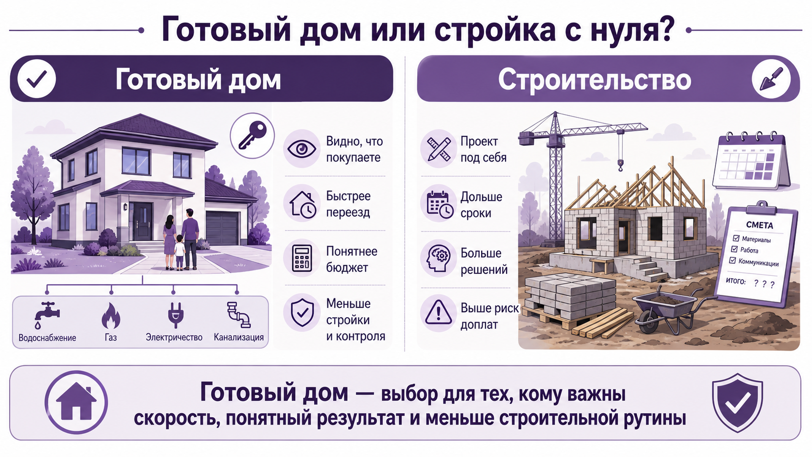 Купить готовый дом
